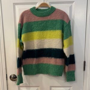 a new day Colorful Striped Women's Sweater